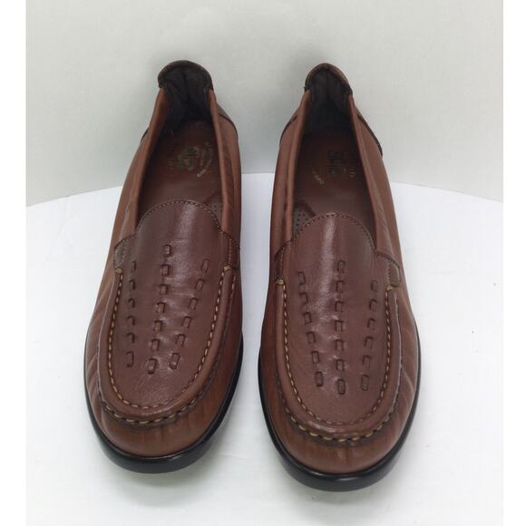 SAS Weave Loafer Chestnut Brown Womens 7.5 Comfort Shoe New - Picture 4 of 11